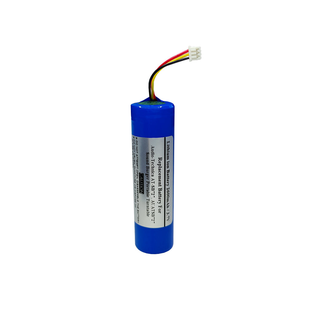 2600mAh 3.7V Replacement Battery For Audio-Technica AT-SB727, AUATSB727, Sound Burger Portable Turntable, LI-210