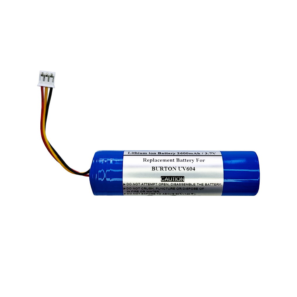 2600mAh 3.7V Replacement Battery For BURTON UV604, 60000412 4000428