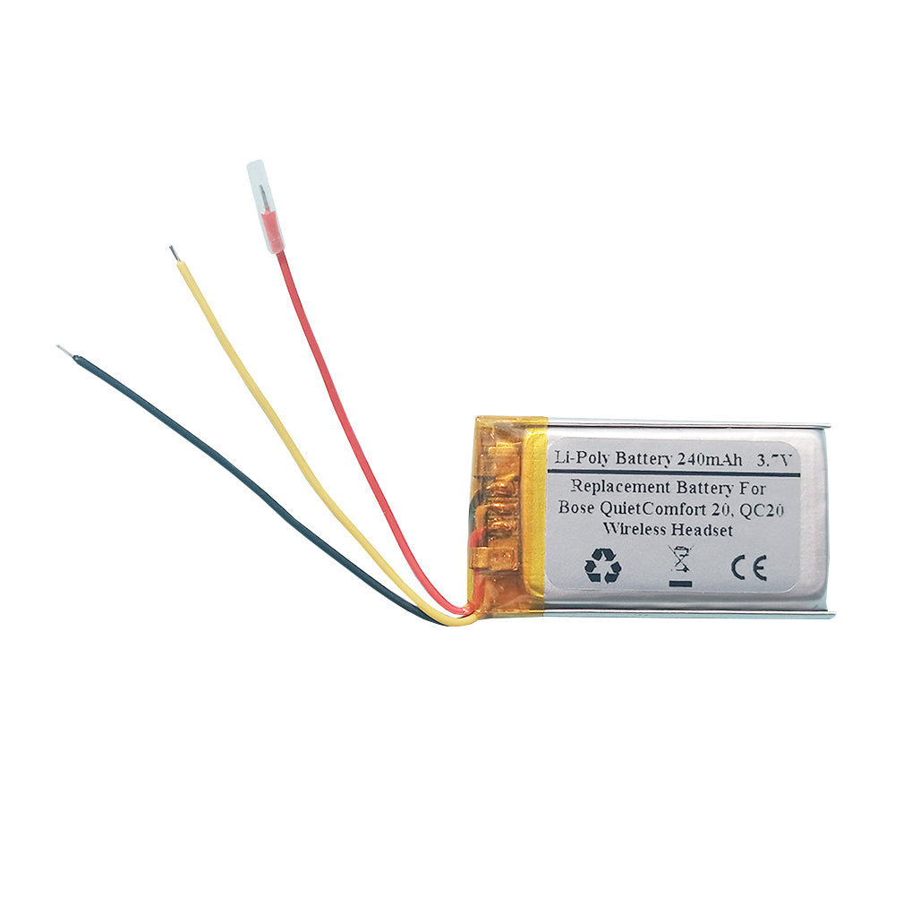 STARNOVO 240mAh 3.7V Replacement Battery for Bose QuietComfort 20, QC20, PR-452035
