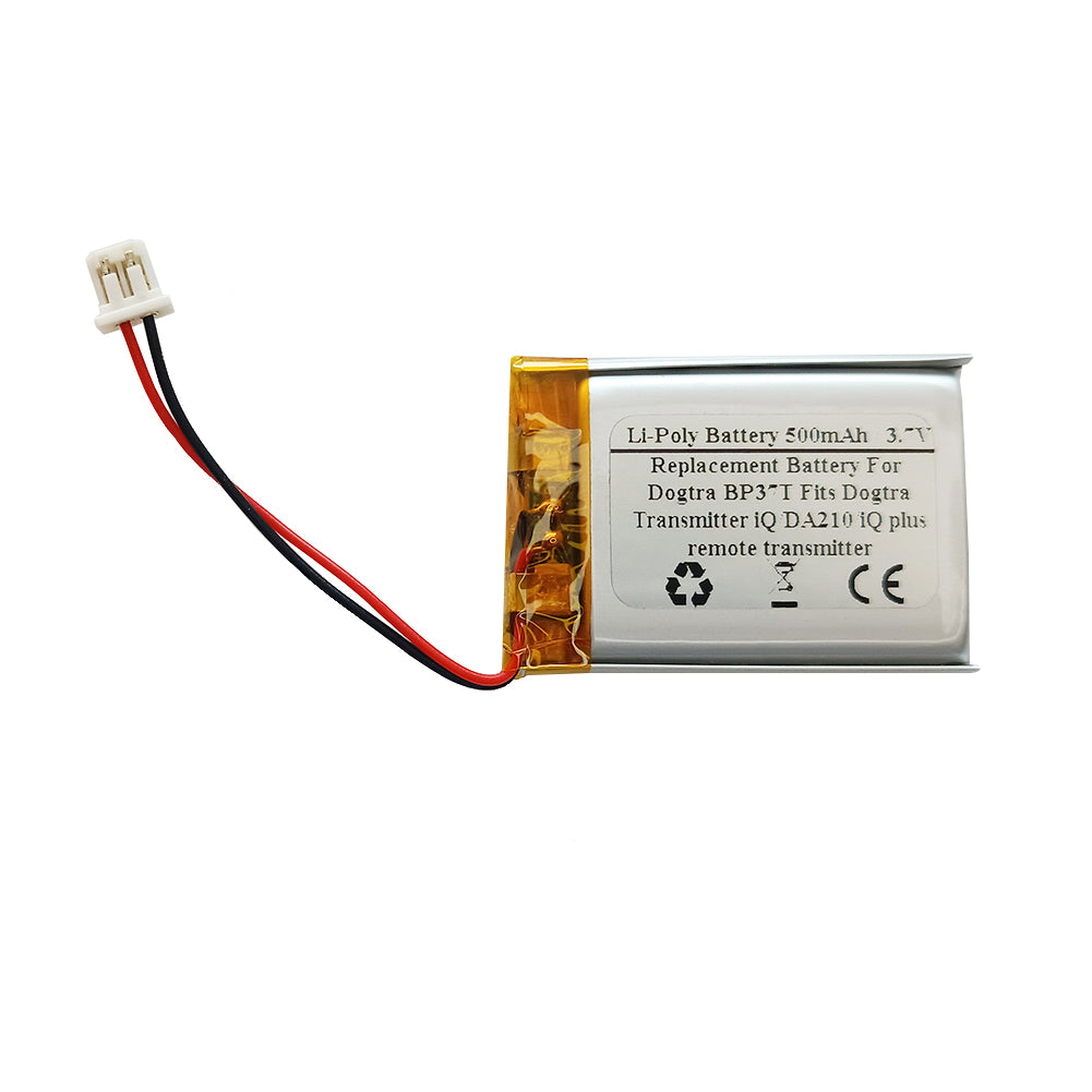 STARNOVO 500mAh 3.7V Replacement Battery for BP37T Fits Dogtra Transmitter iQ, DA210, iQ Plus Remote Transmitter, TCL PR-562440N Plus Coaster, BP37T