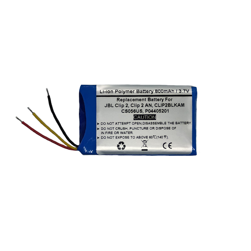Replacement Battery for JBL Clip 2, Clip 2 AN, CLIP2BLKAM, CS056US, P04405201,JBL GSP383555