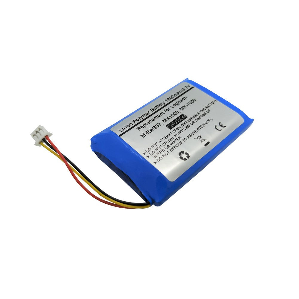Battery for Logitech MX1000 MX-1000 M-RAG97 Cordless Mouse, LOGITECH 190247-1000, 190247-B000, L-LB2, NTA2253