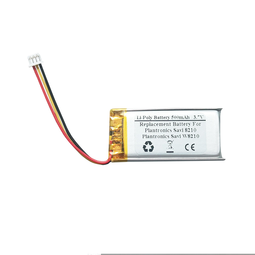 STARNOVO 500mAh 3.7V Replacement Battery for Plantronics Savi 8210, Savi W8210 Wireless Headset, 202555-01, 211425-01