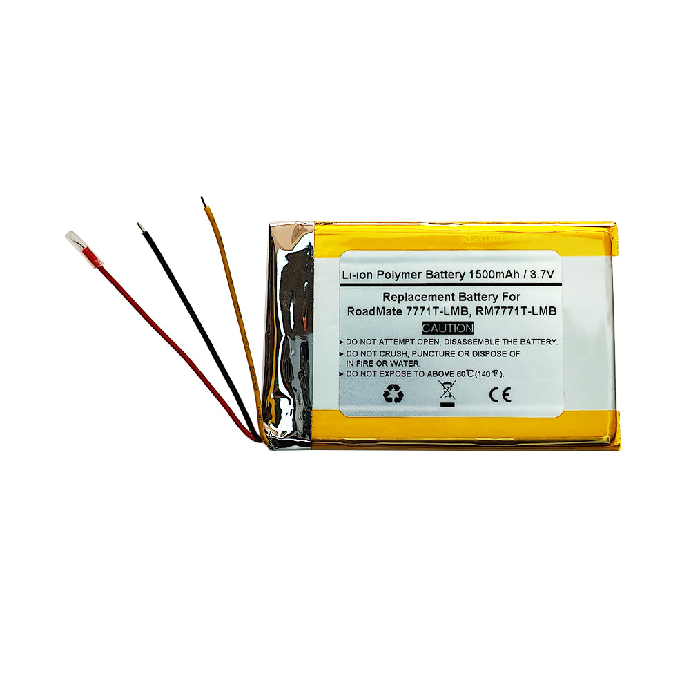 1500mAH 3.7V Replacement Battery For RoadMate 7771T-LMB, RM7771T-LMB, PL435058H