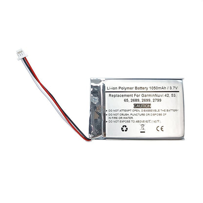 1050mAh 3.7V GPS Navigator Replacement Battery For Garmin Nuvi 42, 53, 65, 2689, 2699, 2799, 361-00056-01 - STARNOVO