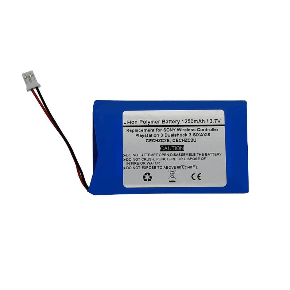 1250mAh 3.7V LIP1472 LIP1859 Replacement Battery for Sony PS3 PlayStation 3 Dualshock 3 SIXAXIS Wireless Controller, CECHZC2E, CECHZC2U - STARNOVO