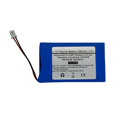 1250mAh 3.7V LIP1472 LIP1859 Replacement Battery for Sony PS3 PlayStation 3 Dualshock 3 SIXAXIS Wireless Controller, CECHZC2E, CECHZC2U - STARNOVO