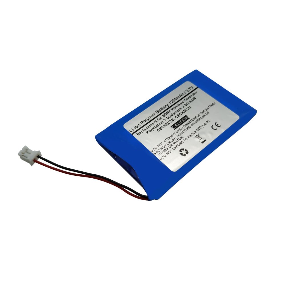 1250mAh 3.7V LIP1472 LIP1859 Replacement Battery for Sony PS3 PlayStation 3 Dualshock 3 SIXAXIS Wireless Controller, CECHZC2E, CECHZC2U - STARNOVO