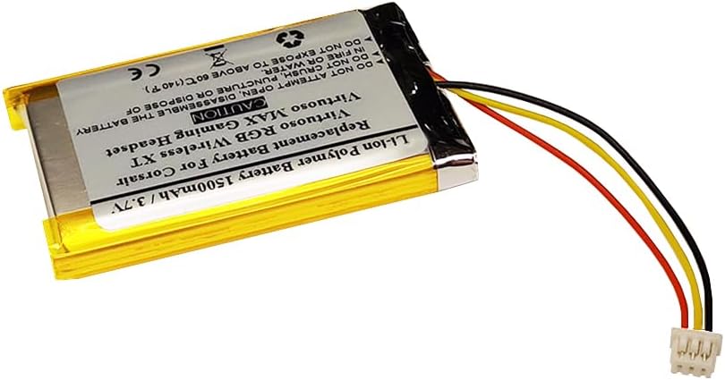 1500mAh 3.7V Replacement Battery for Corsair Virtuoso RGB Wireless XT, Virtuoso MAX Gaming Headset - STARNOVO
