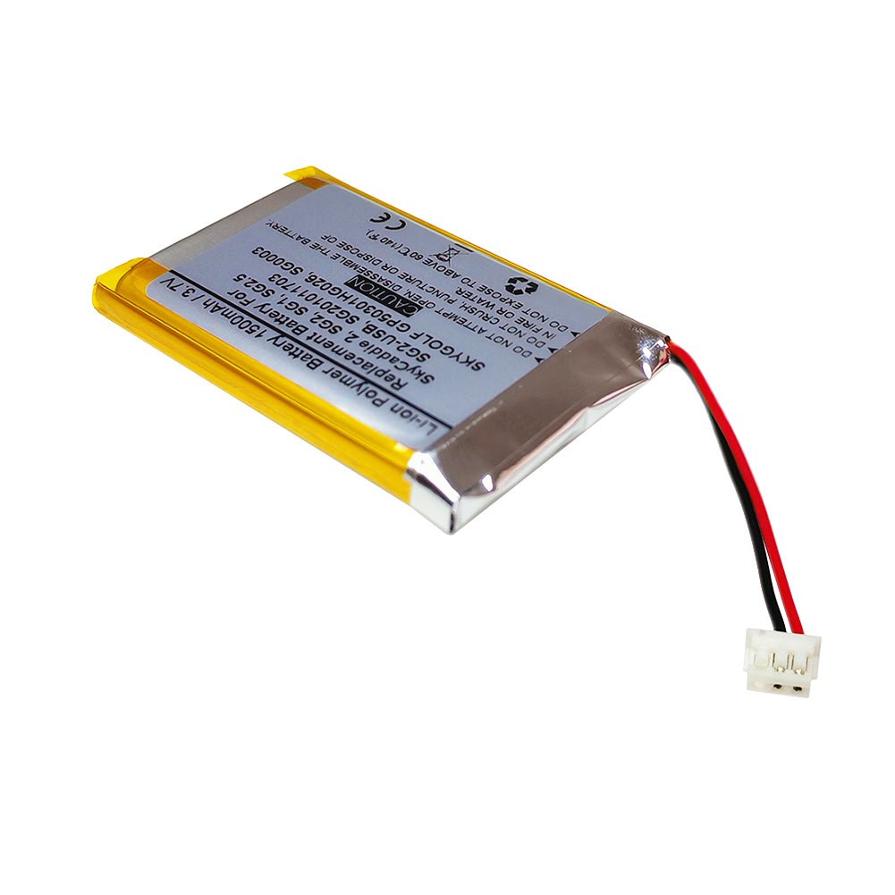 1500mAh 3.7V Replacement Battery For SkyCaddie 2, SG2, SG1, SG2.5, SG2-USB, SG201011703, SKYGOLF GP50301HG026, SG0003 - STARNOVO