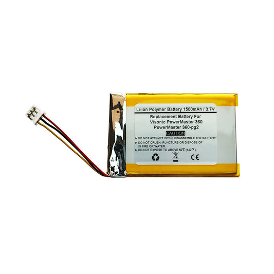 1500mAH 3.7V Replacement Battery For Visonic PowerMaster 360, PowerMaster 360-pg2, 103-305328 - STARNOVO