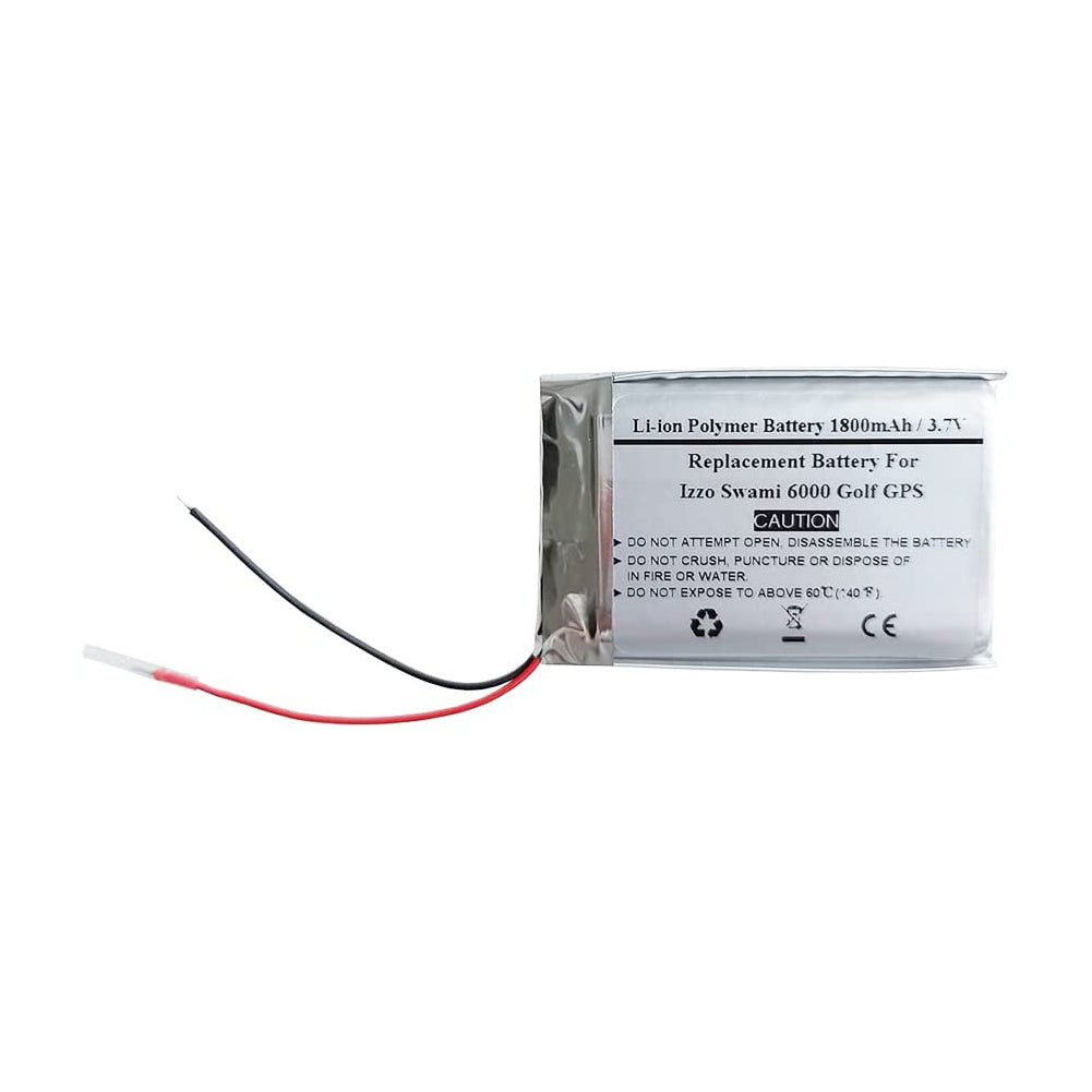 1800mAh Replacement Battery for Izzo Swami 6000 Golf GPS - STARNOVO