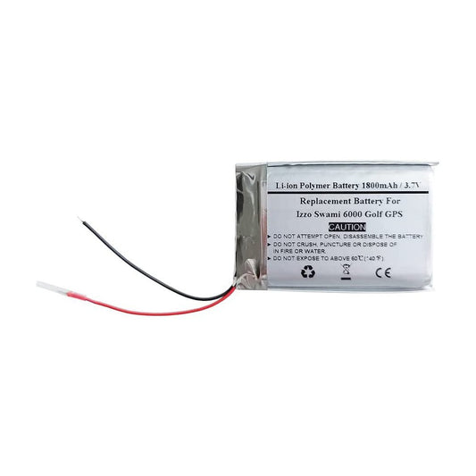 1800mAh Replacement Battery for Izzo Swami 6000 Golf GPS - STARNOVO