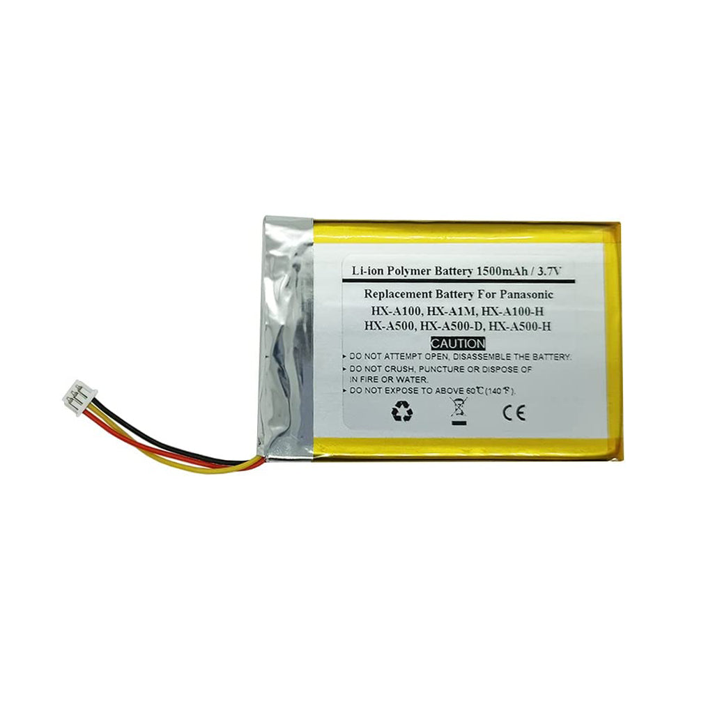Replacement Battery For Panasonic HX-A100, HX-A1M, HX-A100-H, HX-A500, HX-A500-D, HX-A500-H, VSB0526