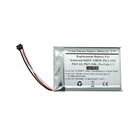 Replacement Battery For Kenwood SD2W-L8019, PKT-03K, PKT-23, PKT-23K, ProTalk LT Two Way Radios, KNB-71L