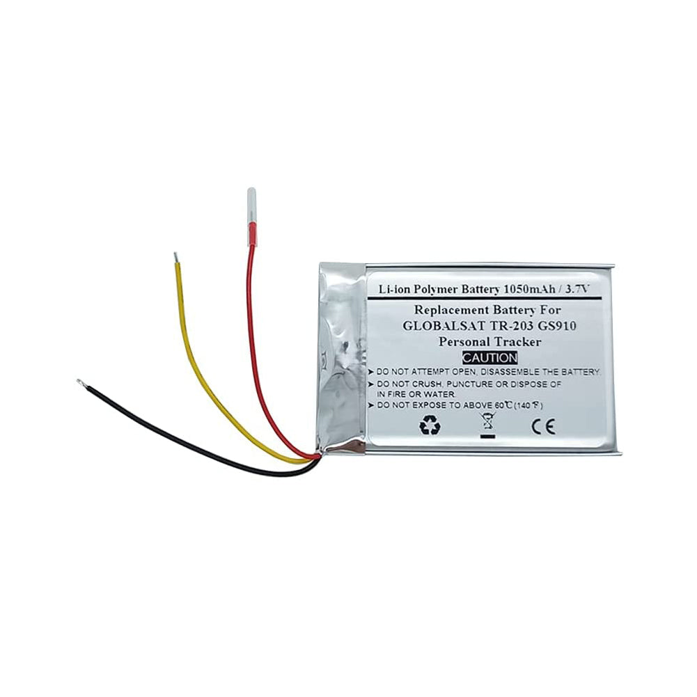 Replacement Battery For GLOBALSAT TR-203 GS910 Personal Tracker