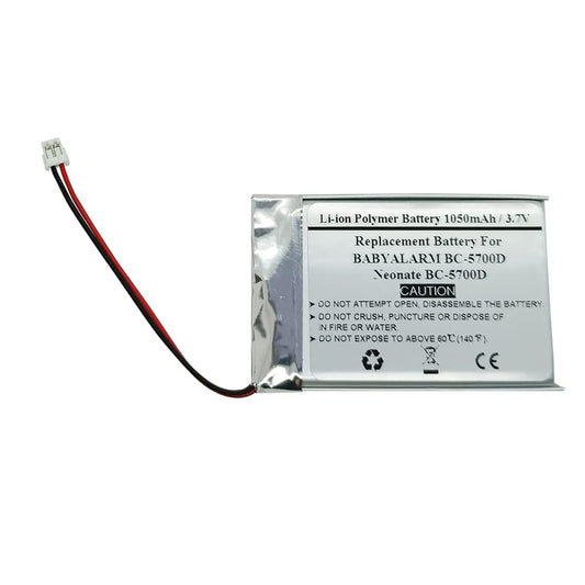Replacement Battery For BABYALARM BC-5700D, Neonate BC-5700D, GSP053450PL