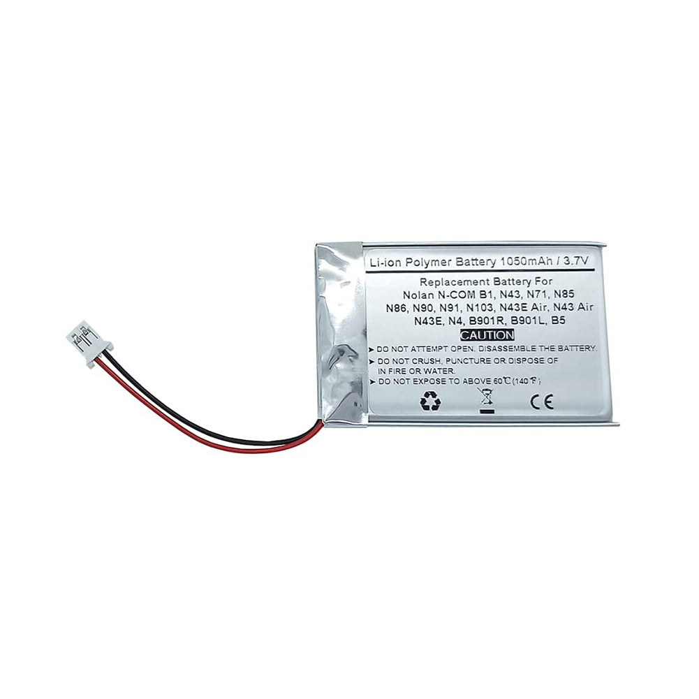 Replacement Battery For Nolan N-COM B1, N43, N71, N85, N86, N90, N91, N103, N43E Air, N43 Air, N43E, N4, B901R, B901L, B5