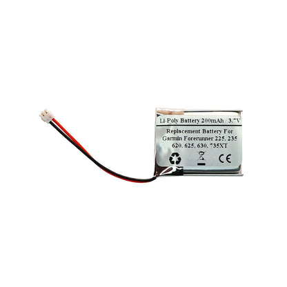 200mAh 3.7V Replacement Battery For Garmin Forerunner 225, Forerunner 235, Forerunner 620, Forerunner 625, Forerunner 630, Forerunner 735XT, 361-00072-00, 361-00076-00, 361-00086-00, 361-0086-02, 361-00086-12 - STARNOVO