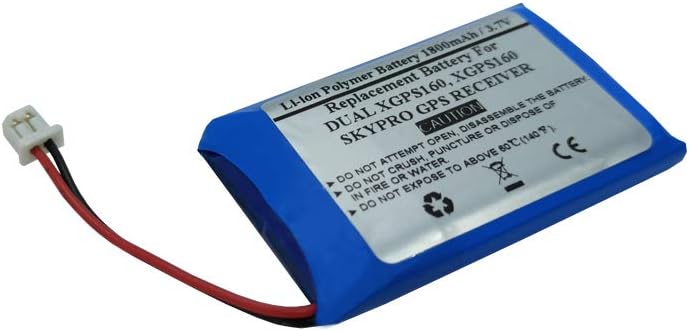 3.7V 1800mAh Replacement Battery for Dual XGPS160, XGPS160 SKYPRO GPS Receiver, P/N:1ICP8/36/50 - STARNOVO