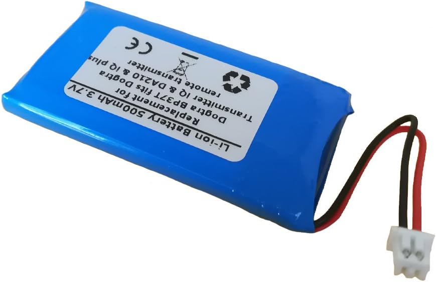 500mAh 3.7V Replacement Battery for BP37T Fits Dogtr a Transmitter iQ, DA210, iQ Plus Remote Transmitter, TCL PR-562440N Plus Coaster - STARNOVO