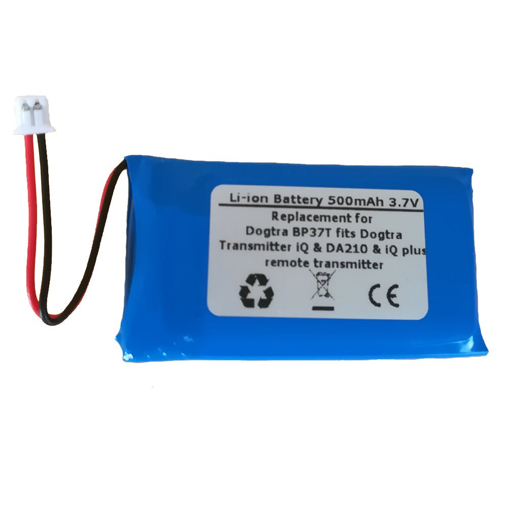 500mAh 3.7V Replacement Battery for BP37T Fits Dogtra Transmitter iQ, DA210, iQ Plus Remote Transmitter, TCL PR-562440N Plus Coaster - STARNOVO