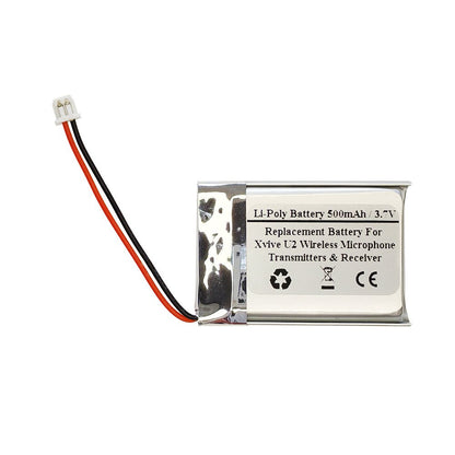 500mAh Replacement Battery for Xvive U2 Microphone - STARNOVO