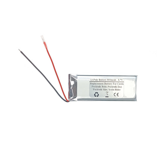 800mAh Replacement Battery for Cardo Packtalk & Scala - STARNOVO