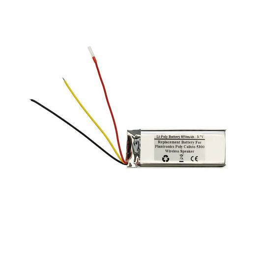 850mAh 3.7V Replacement Battery For Plantronics Poly Calisto 5300 Wireless Speaker, VDL952246 - STARNOVO