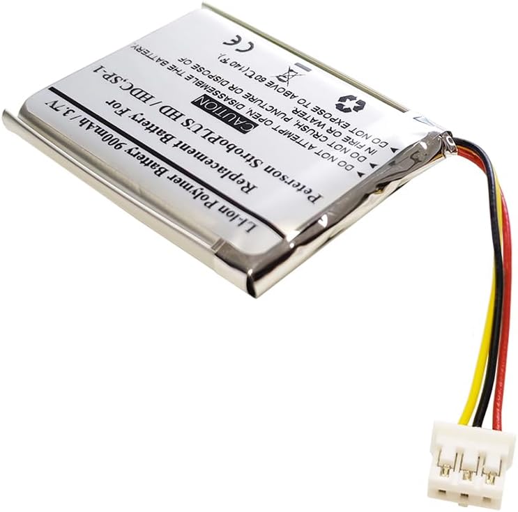 900mAh 3.7V Replacement Battery for Peterson StroboPLUS HD/HDC, SP-1, YT603443 - STARNOVO