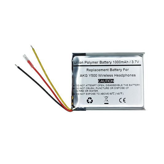 STARNOVO 1000mAh 3.7V Replacement Battery for AKG Y500 Wireless Headphones