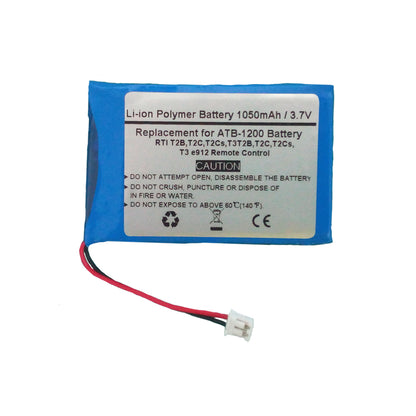 Replacement ATB-1200 Battery For RTI T2B,T2C,T2Cs,T3T2B,T2C,T2Cs,T3 e912 Remote Control