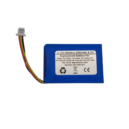 3.7V 500mAh Replacement Battery For Abee V31,Abee V35,Abee V51,Abee M3,HP F520,HP F520G,HP F310,HP F210,HP F300,Mio Mivue 388,Whistler WP7,Whistler WP7 PRO SP7,Mio 582535, Mio (1ICP6/26/36)