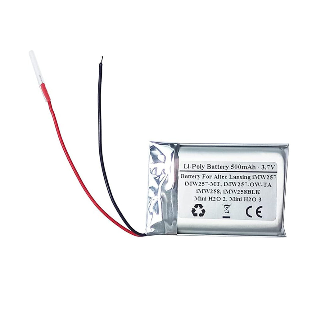 Replacement Battery For Altec Lansing iMW257, iMW257-MT, iMW257-OW-TA, iMW258, iMW258BLK, Mini H2O 2, Mini H2O 3, LZ502535