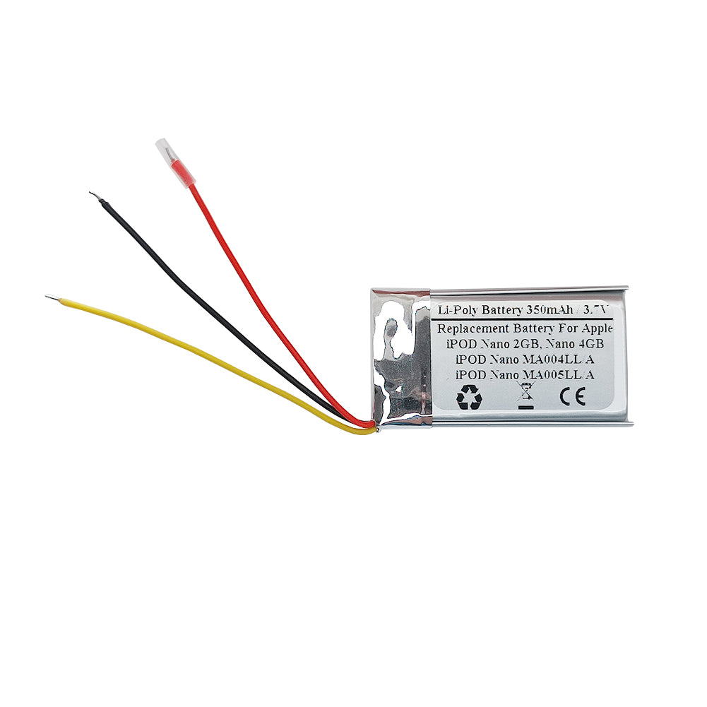 STARNOVO 350mAh 3.7V Replacement Battery for Apple iPOD Nano 2GB, iPOD Nano 4GB, iPOD Nano MA004LL/A, iPOD Nano MA005LL/A
