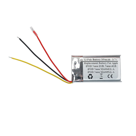 STARNOVO 350mAh 3.7V Replacement Battery for Apple iPOD Nano 2GB, iPOD Nano 4GB, iPOD Nano MA004LL/A, iPOD Nano MA005LL/A