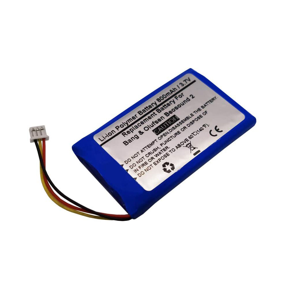 3.7V 800mAh Replacement Battery for Bang & Olufsen Beosound 2, PA-BO12