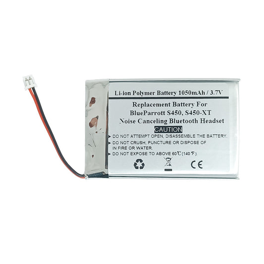 Replacement Battery For BlueParrott S450,S450-XT Noise Canceling Bluetooth Headset