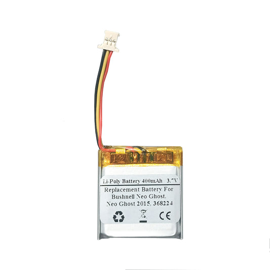 STARNOVO 400mAh 3.7V Replacement Battery for Bushnell Neo Ghost, Neo Ghost 2015, 368224, AE542730P