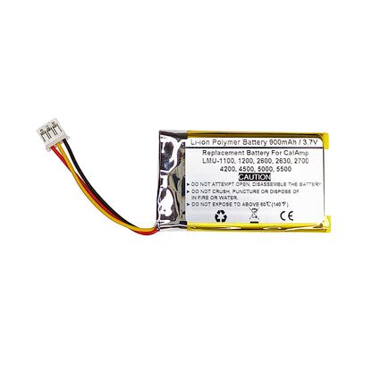 900mAh 3.7V Replacement Battery For CalAmp LMU-1100, LMU-1200, LMU-2600, LMU-2630, LMU-2700, LMU-4200, LMU-4500, LMU-5000, LMU-5500,  1BF112-453443CON