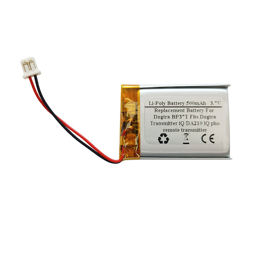 STARNOVO 500mAh 3.7V Replacement Battery for BP37T Fits Dogtra Transmitter iQ, DA210, iQ Plus Remote Transmitter, TCL PR-562440N Plus Coaster, BP37T