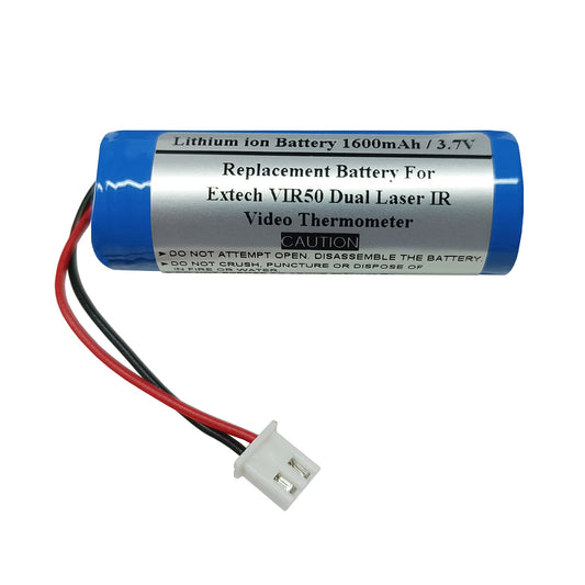 Replacement Battery For Extech VIR50 Dual Laser IR Video Thermometer, Extech BATT-37V