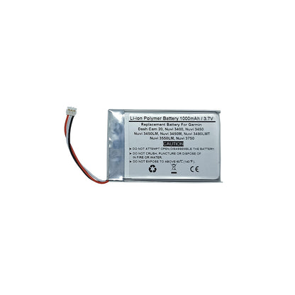 Replace GPS Navigator Battery for Garmin Dash Cam 20, Nuvi 3400, Nuvi 3450, Nuvi 3450LM, Nuvi 3450M, Nuvi 3490LMT, Nuvi 3550LM, Nuvi 3750,361-00046-00