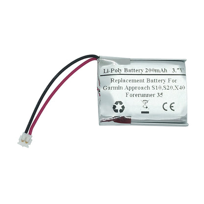 Replacement Battery For Garmin Approach S10, S20, X40, Forerunner 35 Smart Running Watch, 361-00117-00