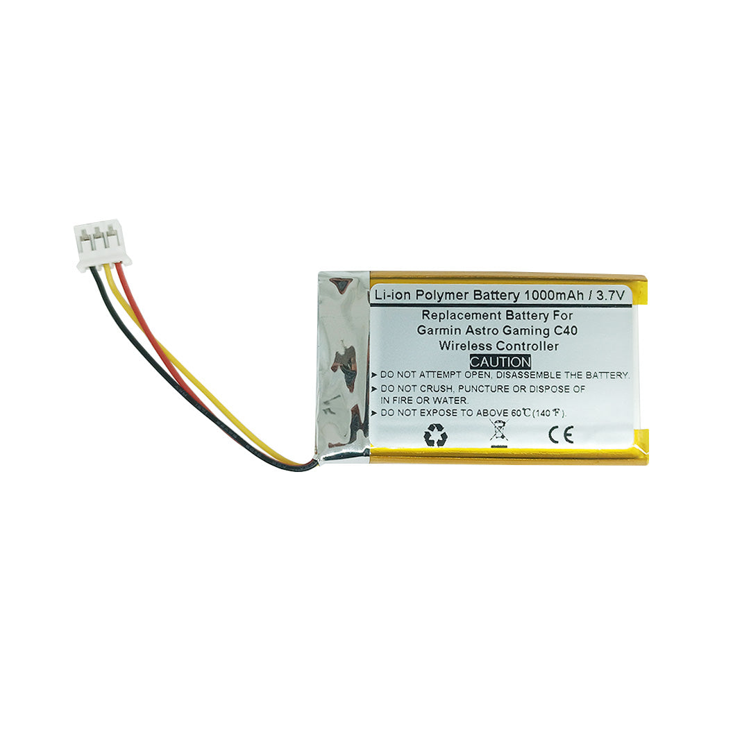 Replacement Battery For Garmin Astro Gaming C40 Wireless Controller, U603048PVG