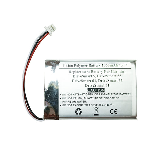 STARNOVO 1050mAh 3.7V Replacement Battery for Garmin DriveSmart 5, DriveSmart 55, DriveSmart 61, DriveSmart 65, DriveSmart 71, 361-00056-08