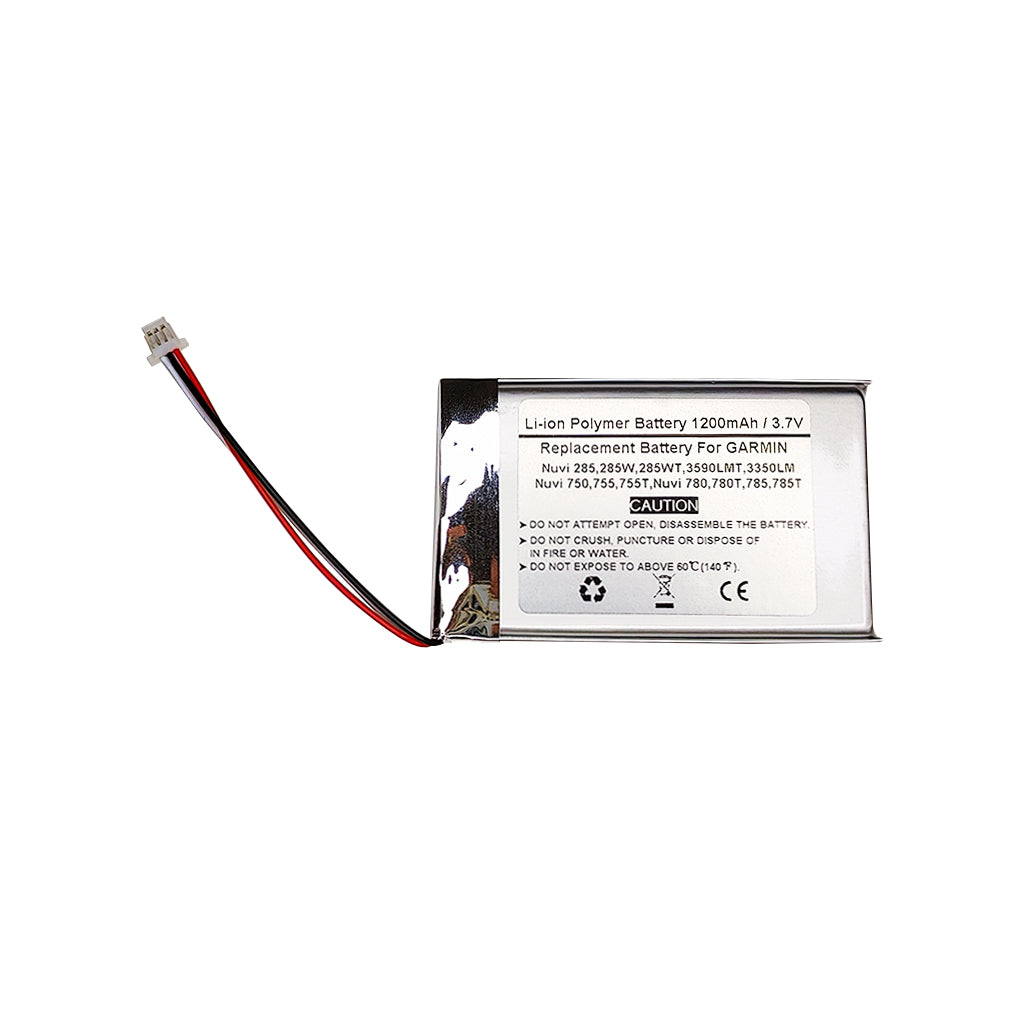 1200mAh 3.7V Replacement Battery For GARMIN Nuvi 285 285W 285WT, 3590LMT 3350LM, Nuvi 750 755 755T, Nuvi 780 780T 785 785T, ED26ED2985878, 361-00019-40, 010-00583-00, EC36EC4240878