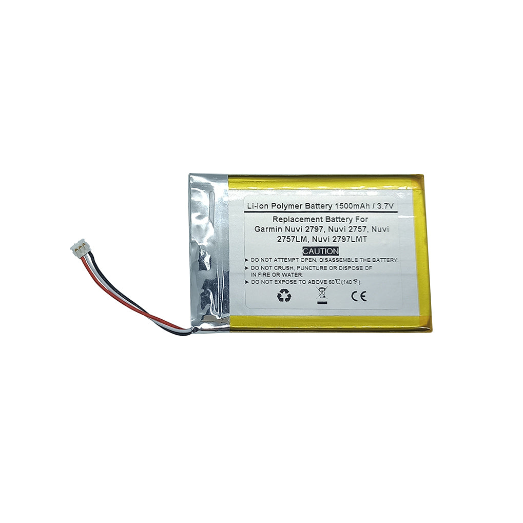 Replace GPS Navigator Battery for Garmin Nuvi 2797, Nuvi 2757, Nuvi 2757LM, Nuvi 2797LMT，361-00066-00