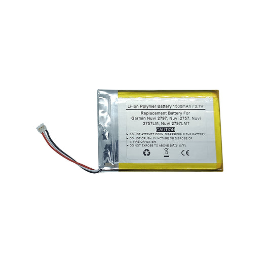 Replace GPS Navigator Battery for Garmin Nuvi 2797, Nuvi 2757, Nuvi 2757LM, Nuvi 2797LMT，361-00066-00