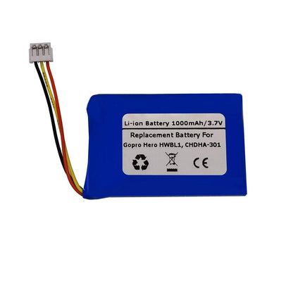 1000mAh 3.7V Replacement Battery For Gopro Hero HWBL1, CHDHA-301, PR-062334